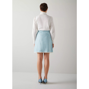 LK Bennett Karis Recycled Cotton Blend Tweed Skirt